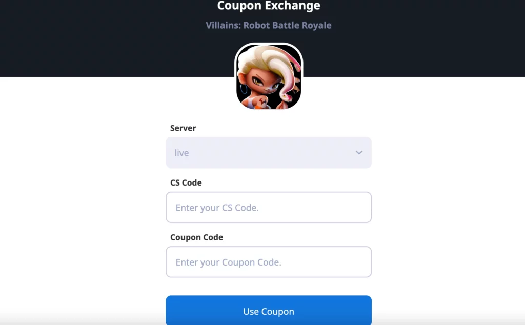 Redeem Villains Robot Battle Royale Codes