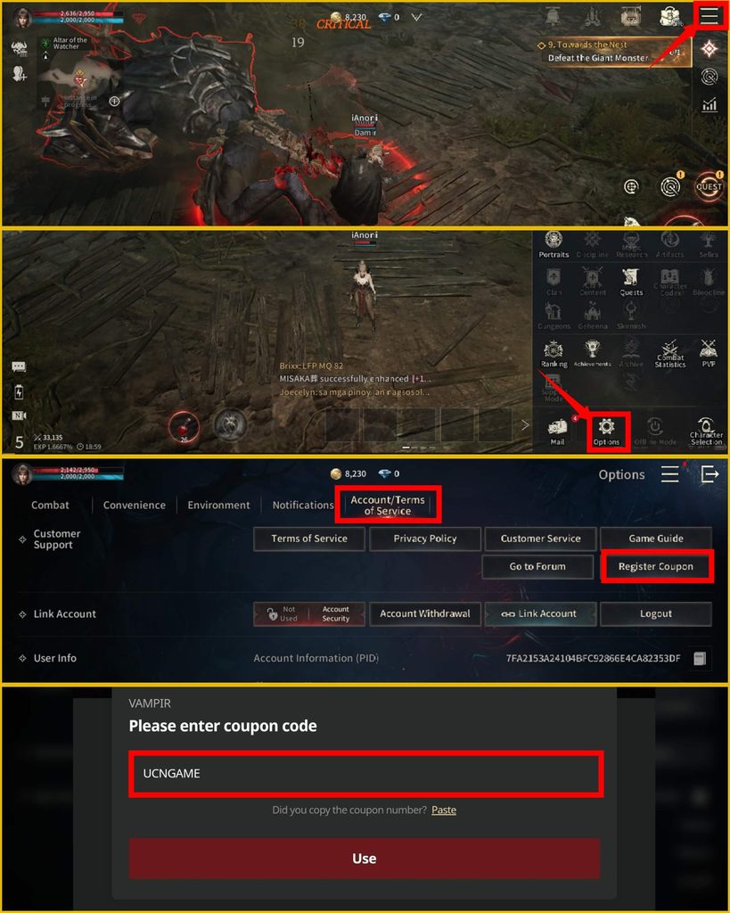 Redeem Vampir codes